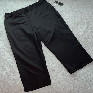 Worthington Crop Black Pants Womens Size 8 Career Office Casual